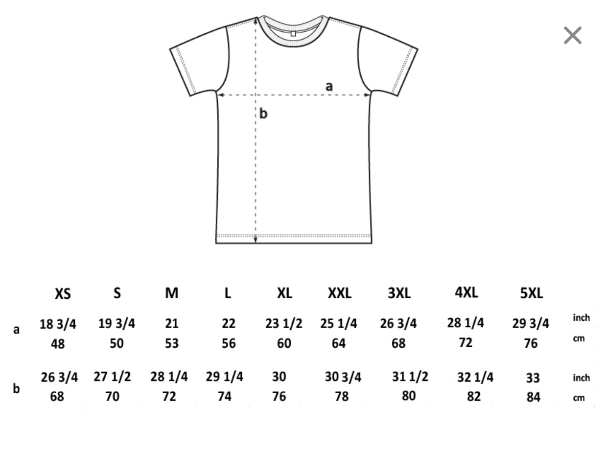 Black / full colour print  Shaka t shirt