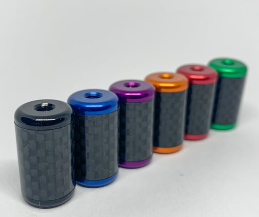 Anodised aluminium and  Carbon Fibre Body
